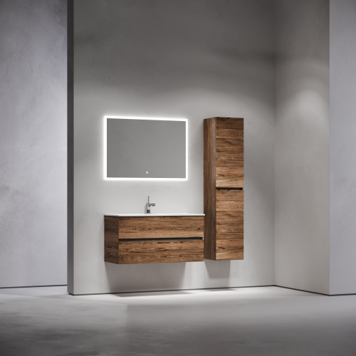 Тумба под раковину Sancos Urban UR100ECH 100х50 подвесная цвет коричневый - фото 3